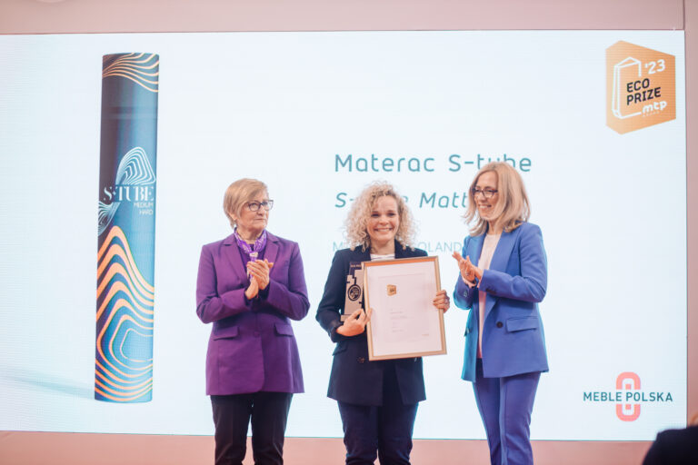 Na targach meblowych w Poznaniu, oprócz Złotego Medalu, nasz S-Tube zdobył również nagrodę Eco Prize.