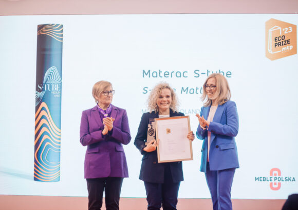 Na targach meblowych w Poznaniu, oprócz Złotego Medalu, nasz S-Tube zdobył również nagrodę Eco Prize.